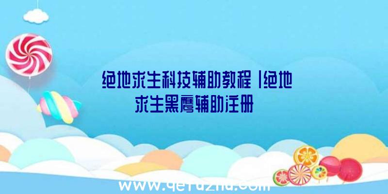 「绝地求生科技辅助教程」|绝地求生黑鹰辅助注册